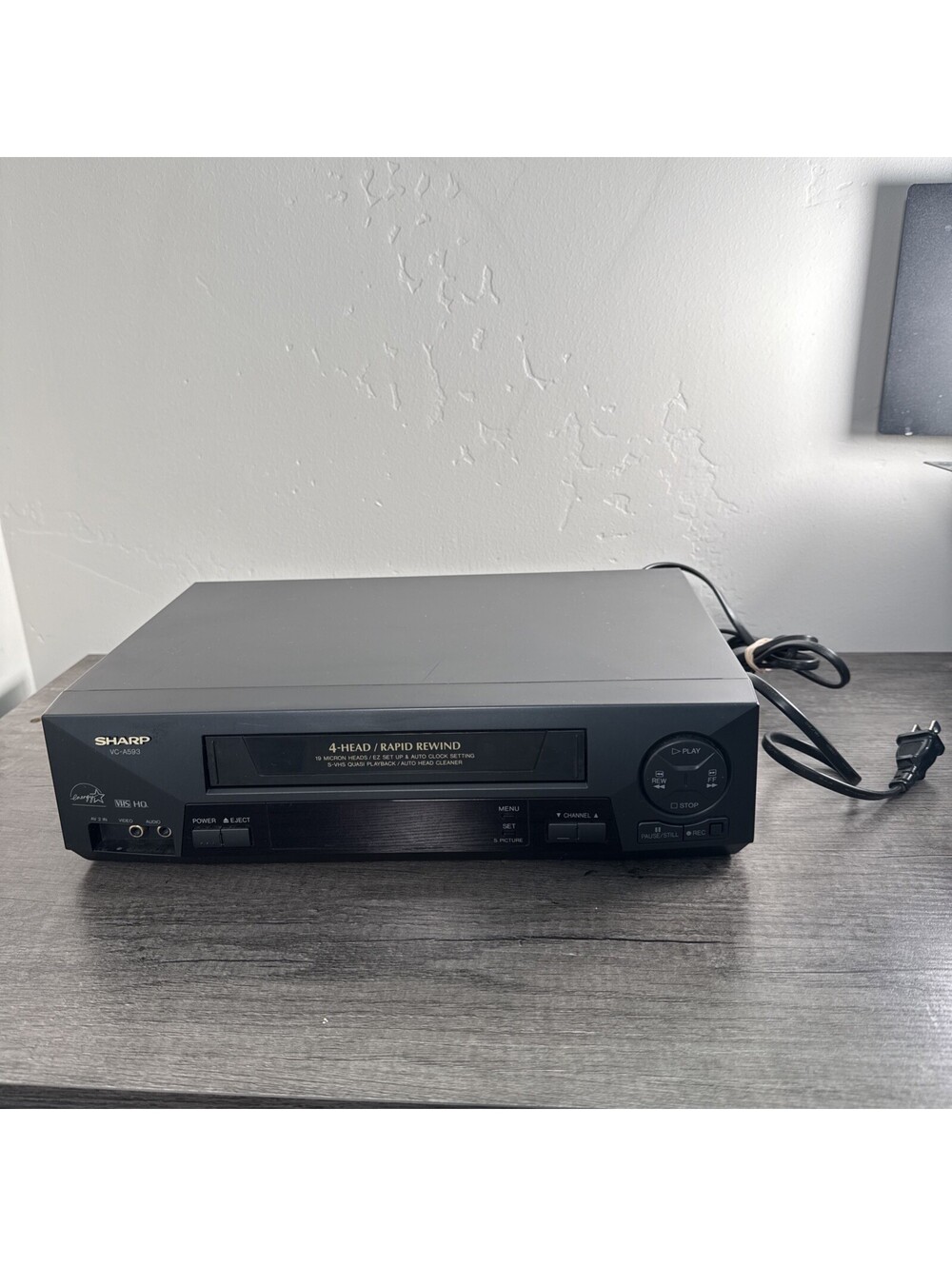 Sharp VC-A593U VHS VCR Tested Works NO REMOTE